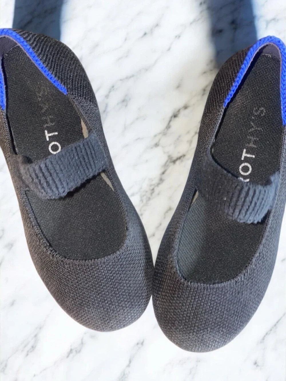 Rothy's Kids Black Mary Jane Flats 10 (fits like 9)